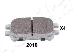 Ashika 50-02-2016 - Brake Pad Set, disc brake autospares.lv