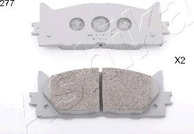 Ashika 50-02-277 - Brake Pad Set, disc brake autospares.lv