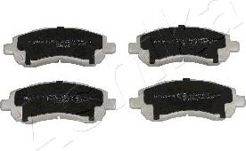 Ashika 50-07-711 - Brake Pad Set, disc brake autospares.lv