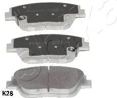 Ashika 50-0K-K28 - Brake Pad Set, disc brake autospares.lv