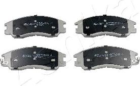 Ashika 50-H0-006 - Brake Pad Set, disc brake autospares.lv