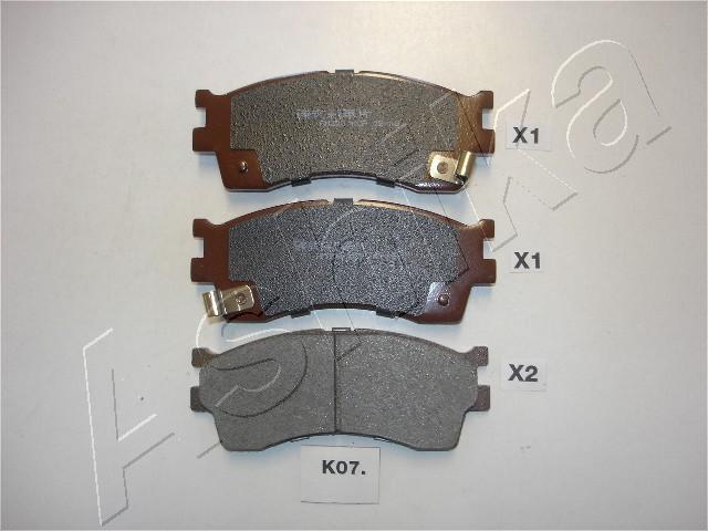 Ashika 50-K0-007 - Brake Pad Set, disc brake autospares.lv