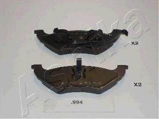 Ashika 51-09-994 - Brake Pad Set, disc brake autospares.lv