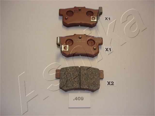 Ashika 51-04-409 - Brake Pad Set, disc brake autospares.lv