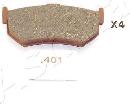 Ashika 51-04-401 - Brake Pad Set, disc brake autospares.lv