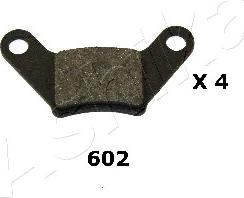 Ashika 51-06-602 - Brake Pad Set, disc brake autospares.lv