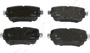 Ashika 51-00-0911 - Brake Pad Set, disc brake autospares.lv