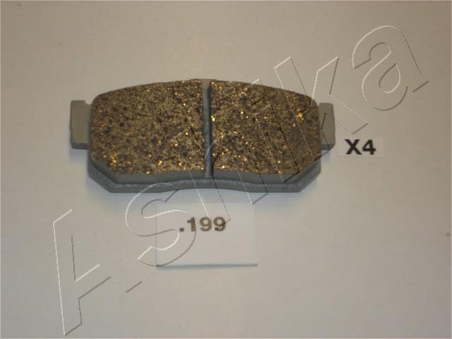 Ashika 51-01-199 - Brake Pad Set, disc brake autospares.lv