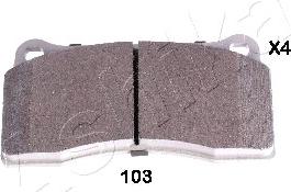 Ashika 51-01-103 - Brake Pad Set, disc brake autospares.lv