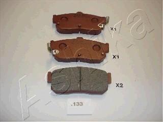 Ashika 51-01-133 - Brake Pad Set, disc brake autospares.lv