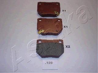 Ashika 51-01-129 - Brake Pad Set, disc brake autospares.lv