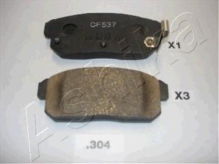 Ashika 51-03-304 - Brake Pad Set, disc brake autospares.lv