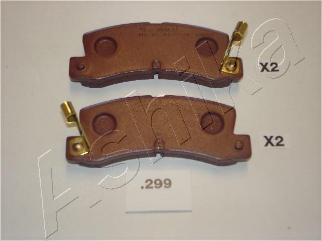 Ashika 51-02-299 - Brake Pad Set, disc brake autospares.lv