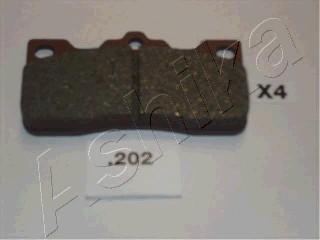 Ashika 51-02-202 - Brake Pad Set, disc brake autospares.lv