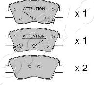 MDR MRP-2H11 - Brake Pad Set, disc brake autospares.lv