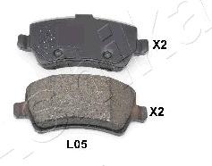 Ashika 51-0L-L05 - Brake Pad Set, disc brake autospares.lv