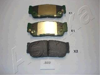 Ashika 51-0S-S02 - Brake Pad Set, disc brake autospares.lv