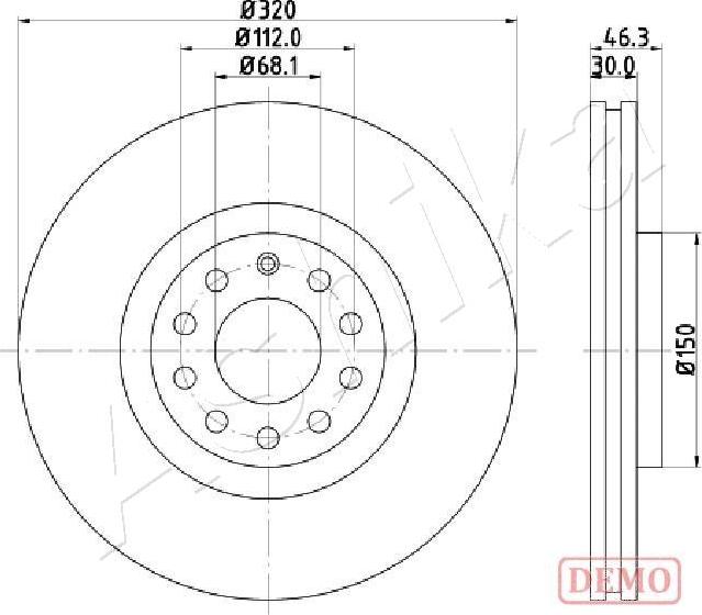 Ashika 60-00-0909C - Brake Disc autospares.lv