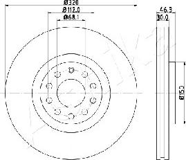 Ashika 60-00-0909 - Brake Disc autospares.lv