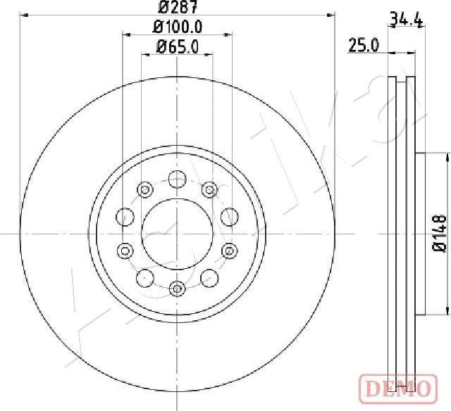 Ashika 60-00-0901C - Brake Disc autospares.lv