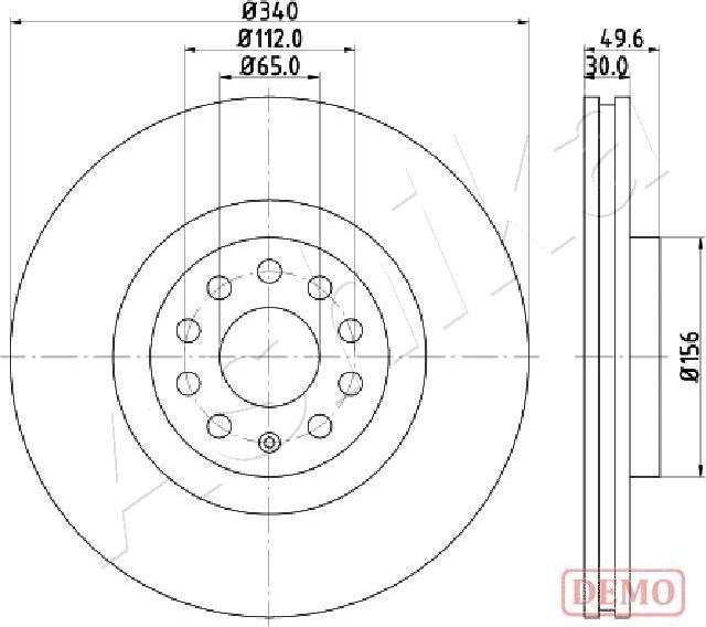 Ashika 60-00-0907C - Brake Disc autospares.lv