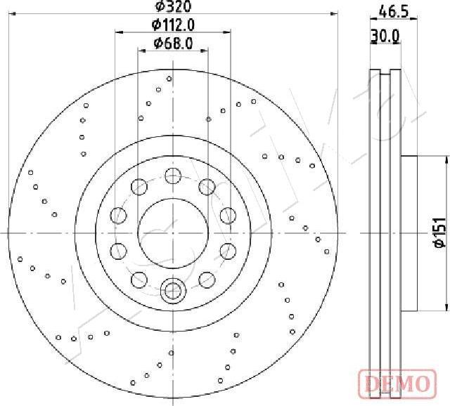 Ashika 60-00-0913C - Brake Disc autospares.lv