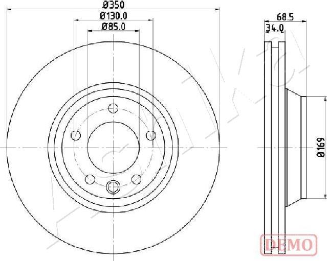 Ashika 60-00-0931C - Brake Disc autospares.lv