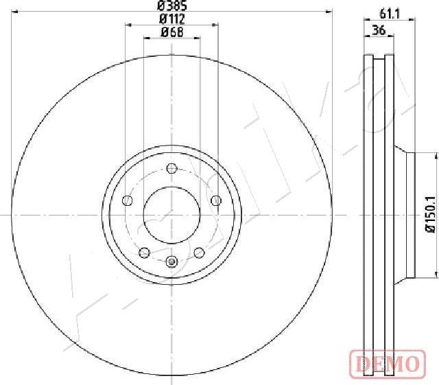 Ashika 60-00-0928C - Brake Disc autospares.lv