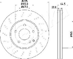 Ashika 60-00-0519 - Brake Disc autospares.lv