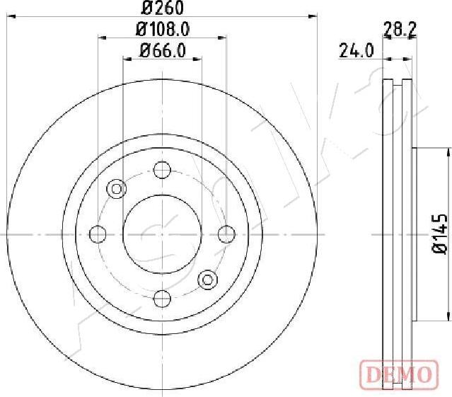 Ashika 60-00-0632C - Brake Disc autospares.lv