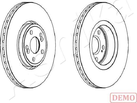 Ashika 60-00-0704C - Brake Disc autospares.lv