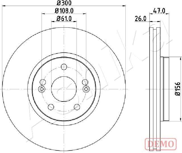 Ashika 60-00-0712C - Brake Disc autospares.lv