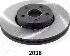 Ashika 60-02-2038 - Brake Disc autospares.lv