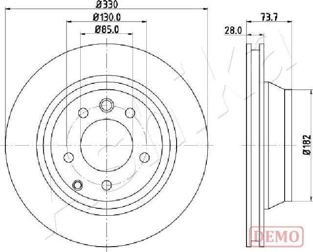 Ashika 61-00-0918C - Brake Disc autospares.lv