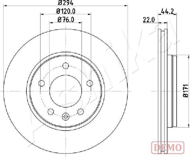 Ashika 61-00-0925C - Brake Disc autospares.lv