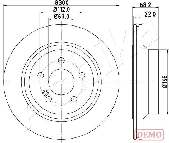 Ashika 61-00-0514C - Brake Disc autospares.lv