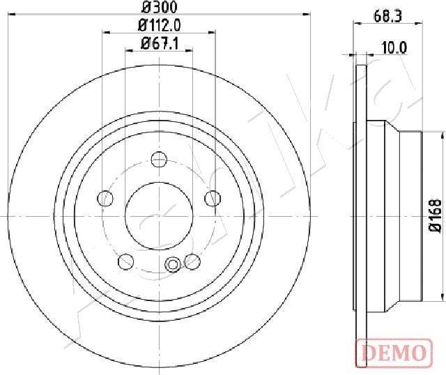 Ashika 61-00-0513C - Brake Disc autospares.lv