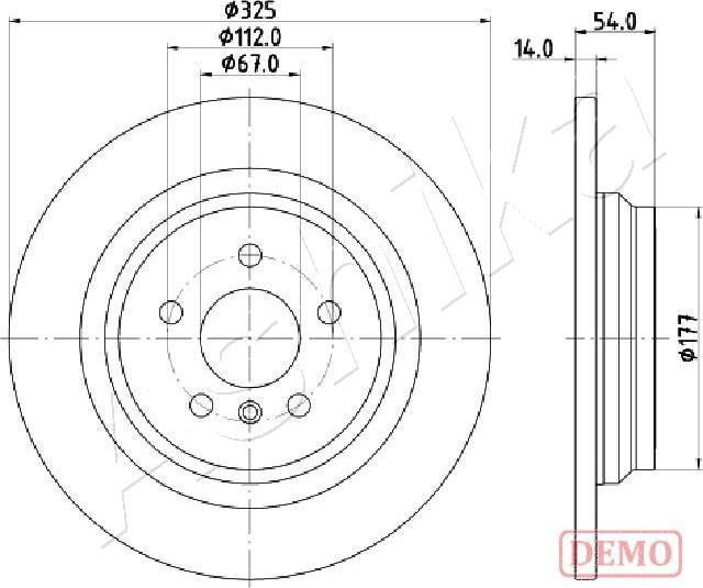 Ashika 61-00-0521C - Brake Disc autospares.lv