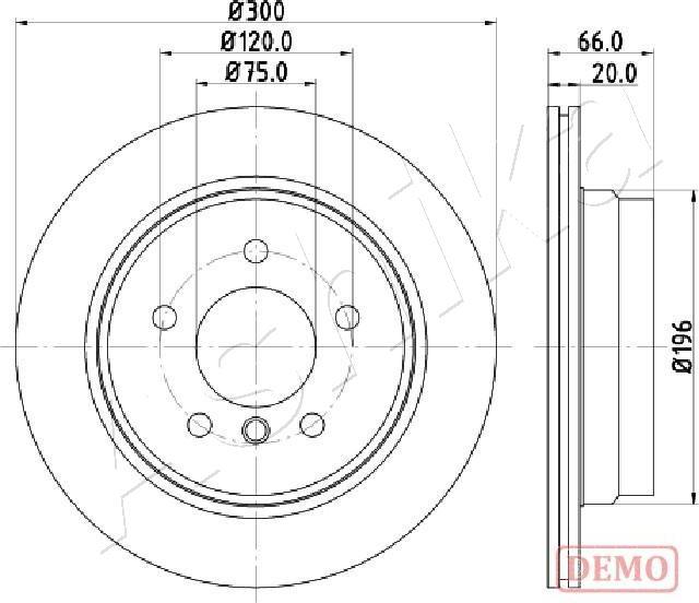 Ashika 61-00-0117C - Brake Disc autospares.lv