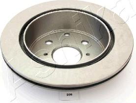 Ashika 61-02-206 - Brake Disc autospares.lv