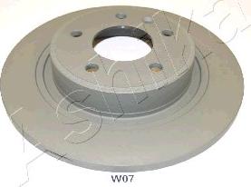 Ashika 61-0W-W07 - Brake Disc autospares.lv