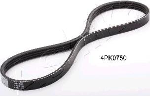 Ashika 112-4PK750 - V-Ribbed Belt autospares.lv