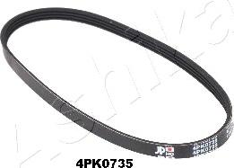 Ashika 112-4PK735 - V-Ribbed Belt autospares.lv