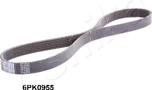 Ashika 112-6PK955 - V-Ribbed Belt autospares.lv