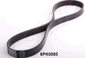 Ashika 112-6PK985 - V-Ribbed Belt autospares.lv