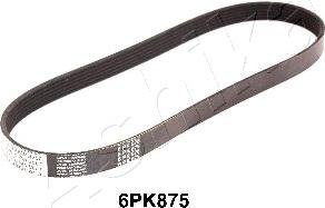 Ashika 112-6PK0875 - V-Ribbed Belt autospares.lv