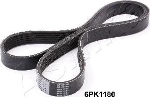 Ashika 112-6PK1180 - V-Ribbed Belt autospares.lv