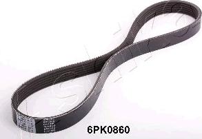 Ashika 112-6PK860 - V-Ribbed Belt autospares.lv