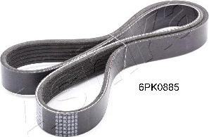 Ashika 112-6PK885 - V-Ribbed Belt autospares.lv