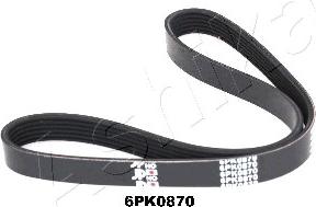 Ashika 112-6PK870 - V-Ribbed Belt autospares.lv